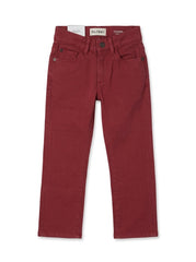 DL Girls' Maroon Wine Red Slim Fit Stretch Denim Jeans