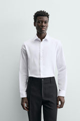 SLIM FIT TEXTURED SHIRT