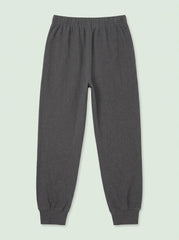 IMPORTED Kids' Casual Cotton-Blend Fleece Joggers – Dark Gray