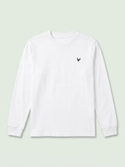Boys' Winter Casual Cotton Long-Sleeve T-Shirt – White
