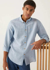 SPF مینز ریگولر فٹ لینن شرٹ