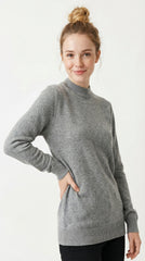 EDC Womens Basic Grey SweatShirt