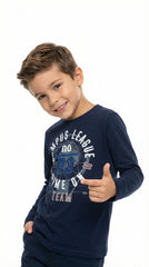 PEPPERTS! BOYS PRINTED LONG SLEEVED T-SHIRT