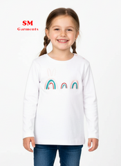 Girls cotton long sleeve tees