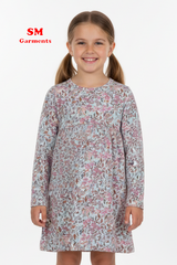 Fagottino by OVS Girls Pink Floral Long Sleeve Dress