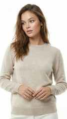 UNIT Womens Basic Biege SweatShirt