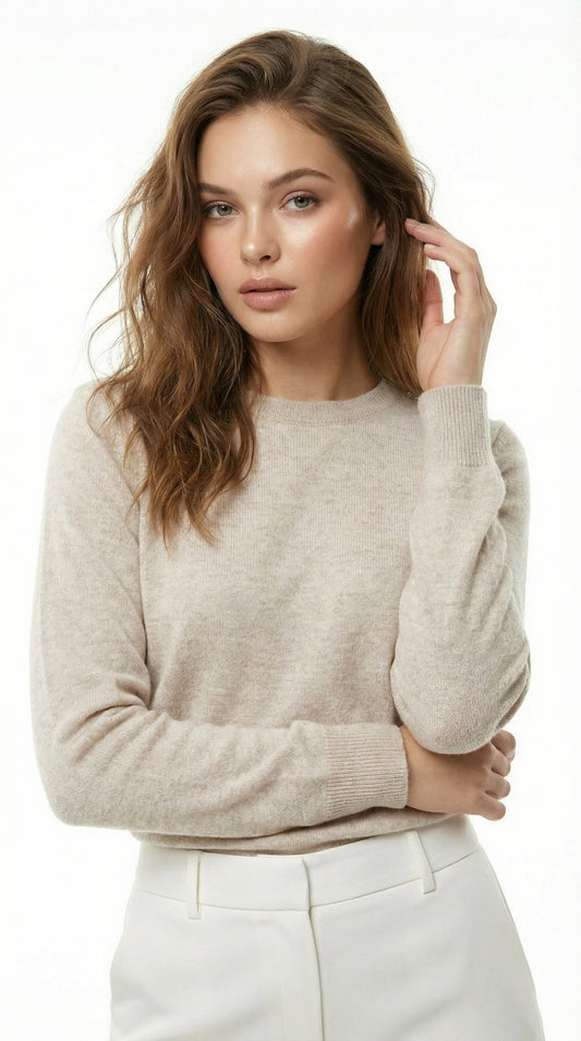 UNIT Womens Basic Biege SweatShirt