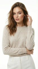 UNIT Womens Basic Biege SweatShirt