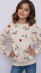 MONOPRIX TEENS Girls Printed Sweatshirt