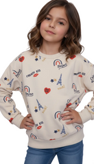 MONOPRIX TEENS Girls Printed Sweatshirt