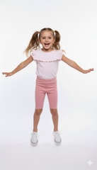 OKAIDI Girls Textured Printed shorts