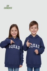 ROADWEAR Kids Navy Blue “SQUAD” Pullover Hoodie