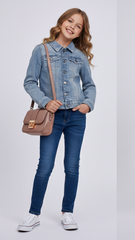 DL Girls Manning Ice Blue Denim Jacket