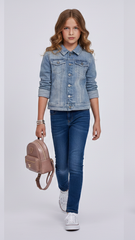 DL Girls Manning Ice Blue Denim Jacket