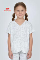 PRINTED COTTON 2 PIECE SUIT