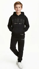F&F Boys Printed Hoodie and Jogger Suit