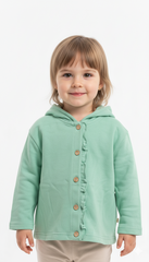 ZR GIRLS BUTTON DOWN HOODIE