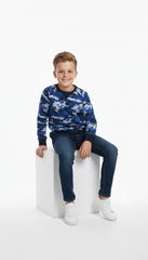 LEFTIES لڑکوں کی پرنٹ شدہ سویٹ شرٹ