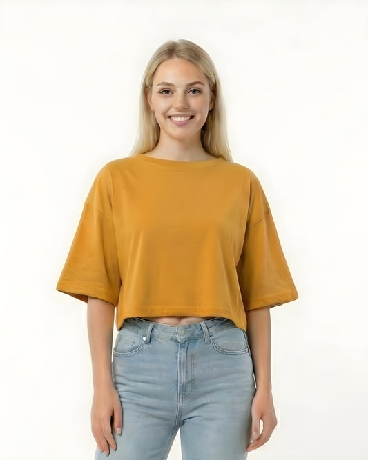 SPF Oversized Crop T-Shirt