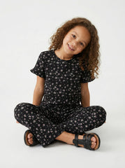 OKAIDI Girls Floral Two Piece Set