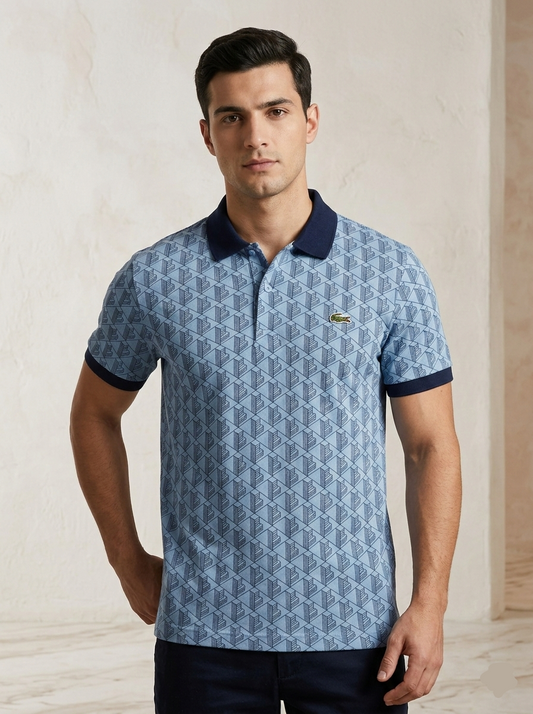 Dyed Slubbed Jersey Polo