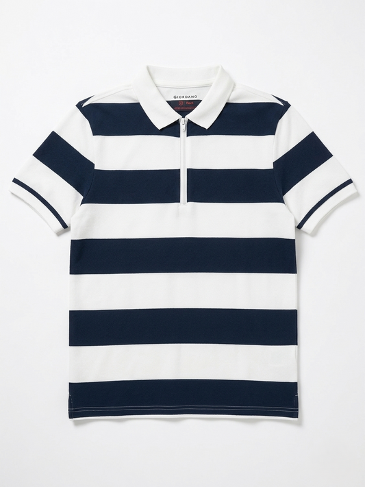 Men Performance Stripe Polo (Slim Fit)