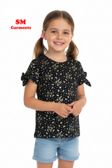 DU PAREIL GIRLS PRINTED T-SHIRT