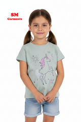 DU PAREIL GIRLS PRINTED T-SHIRT