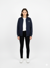 یانکی کاٹن خواتین کا پرنٹ شدہ لوگو زپر