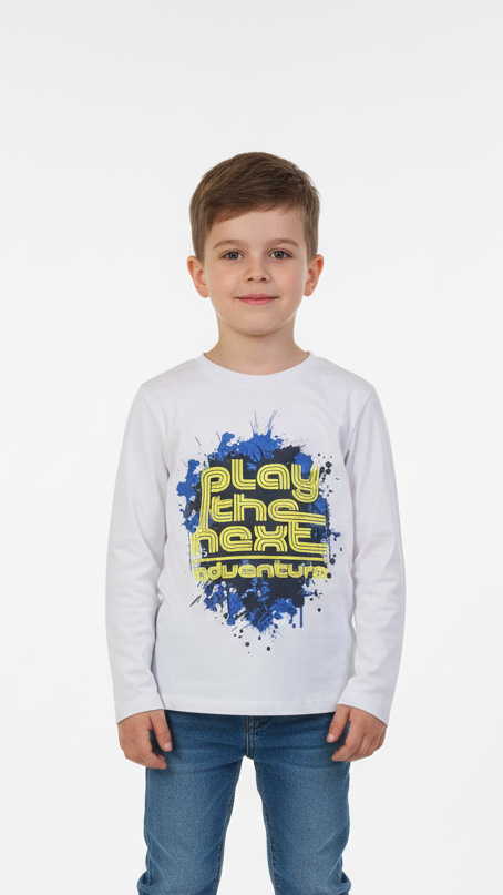 INEXTENSO BOYS PRINTED LONG SLEEVED T-SHIRT