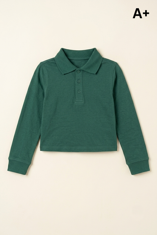 YOUTH A+ GIRLS CROPPED POLO