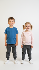 ROAD WEAR KIDS GREY TEXTURED TROUSER