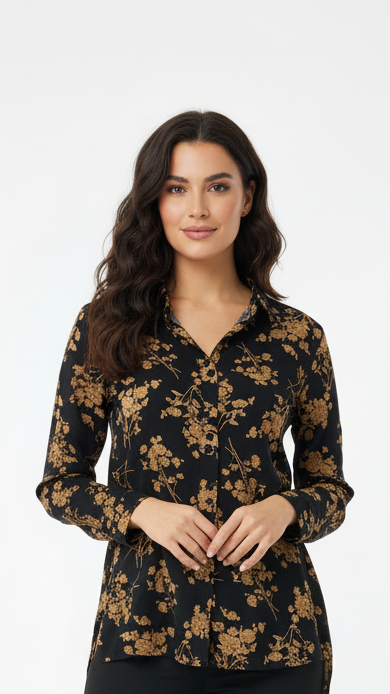 HHR WOMEN FLORAL PRINTED SHIRT