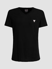 FRONT POCKET TSHIRT WITH TRIANGLE LOGO