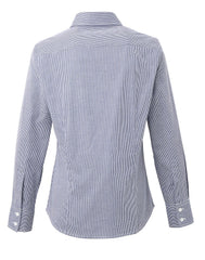 Premier Women's Long Sleeve Gingham Microcheck Shirt