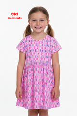 GIRLS PRINTED DRESS