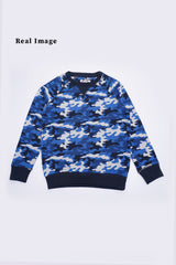 BOYS Blue Camo Sweatshirt