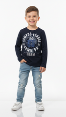 PEPPERTS! BOYS PRINTED LONG SLEEVED T-SHIRT