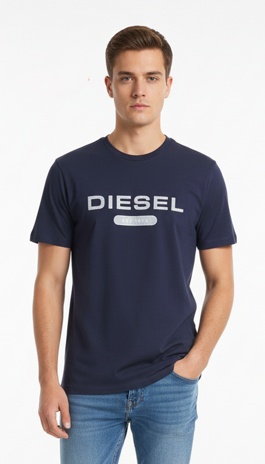 DSL Mens GRAPHIC TEE-NAVY