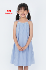 KIDS STRIPED COTTON DRESS