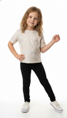 M&S Girls Metallic Print T Shirt