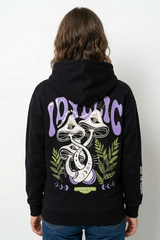SUB LEVEL WOMENS BACKPRINT BLACK HOODIE