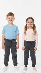 KIDS PLAIN GREY TROUSER