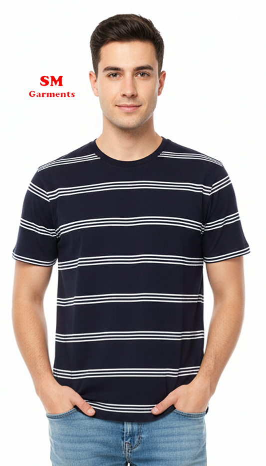 INEXTENSO MENS STRIPES T SHIRT