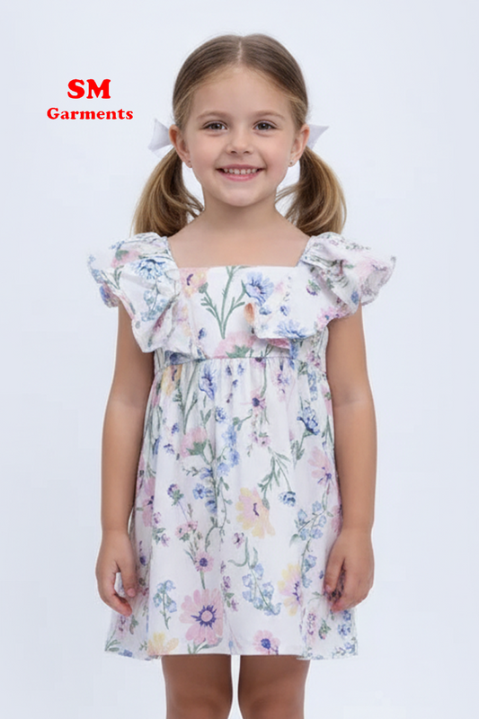 ALL OWER FLOWER PRINTED COTTON VEST TOP