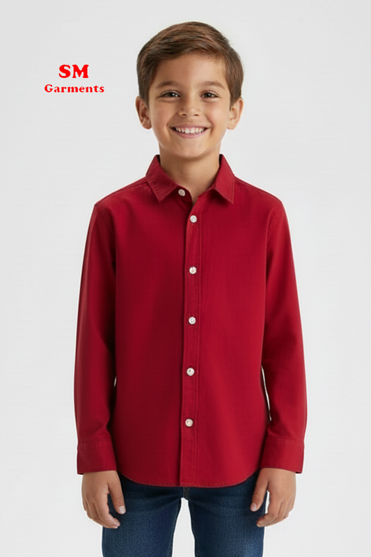 BOYS PLAIN RED SHIRT