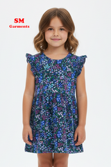 ALL OWER SMALL FLOWER PRINTED COTTON VEST TOP