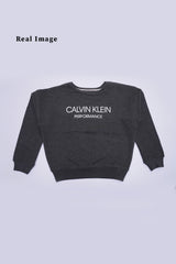CALVIN KLEIN BOYS LOGO PRINTED SWEATSHIRT