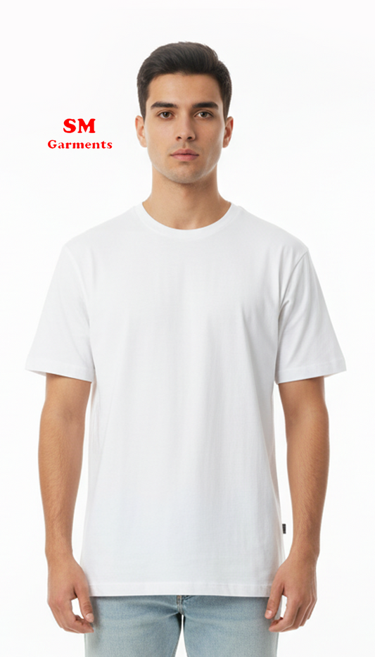 LEFTIES MAN BASIC WHITE T SHIRT