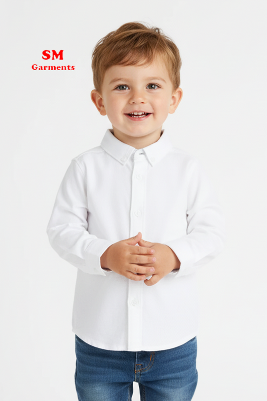 BOYS PLAIN WHITE SHIRT